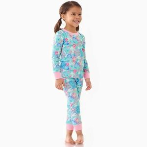 LILLY PULITZER X POTTERY BARN, Unicorns in Bloom Organic Pajama Set